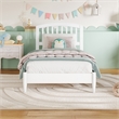 Quincy Twin Wood Low Profile Platform Bed in White