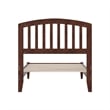 Quincy Twin Wood Low Profile Platform Bed in Walnut