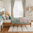 Quincy Twin Wood Low Profile Platform Bed in Light Toffee