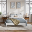Quincy Full Wood Low Profile Platform Bed in White