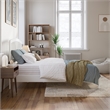 Quincy Full Wood Low Profile Platform Bed in White