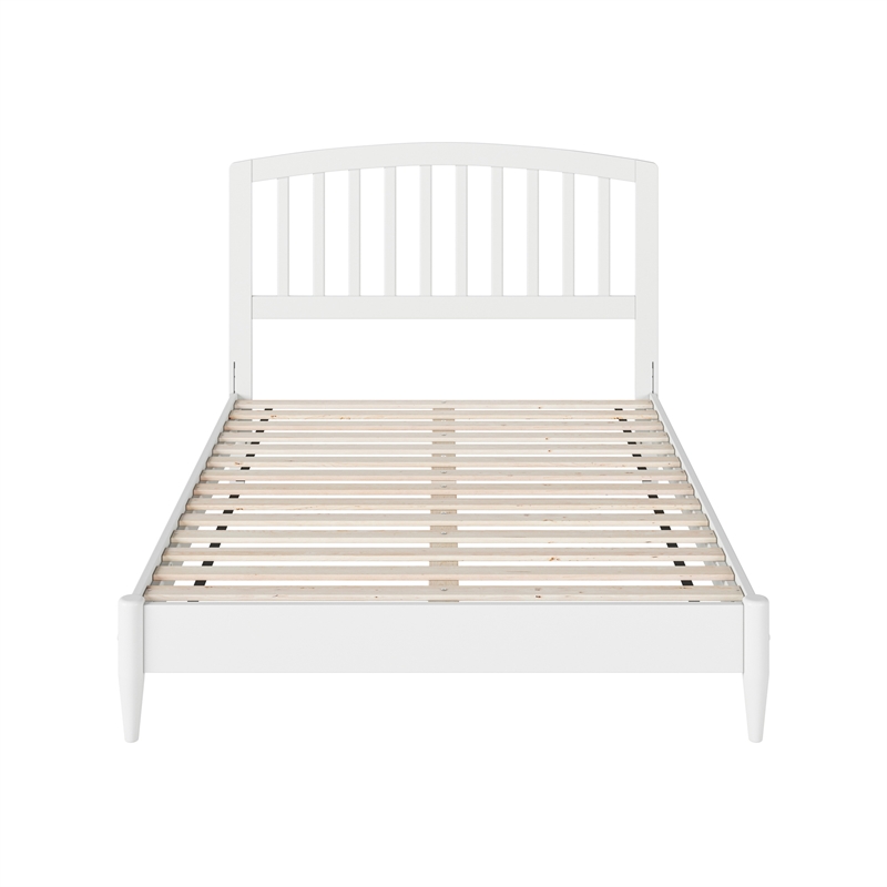 Quincy Full Wood Low Profile Platform Bed in White