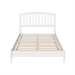 Quincy Full Wood Low Profile Platform Bed in White