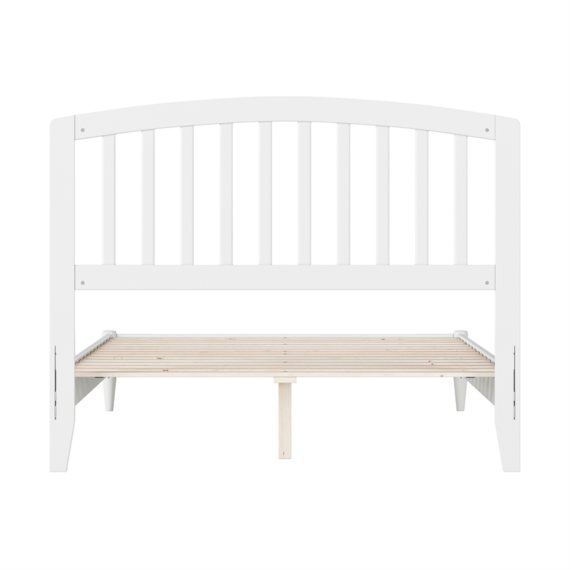 Quincy Full Wood Low Profile Platform Bed in White