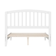 Quincy Full Wood Low Profile Platform Bed in White