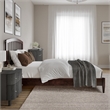 Quincy Full Wood Low Profile Platform Bed in Walnut