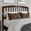 Quincy Full Wood Low Profile Platform Bed in Walnut