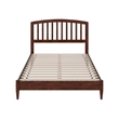 Quincy Full Wood Low Profile Platform Bed in Walnut