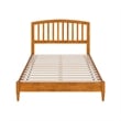 Quincy Full Wood Low Profile Platform Bed in Light Toffee