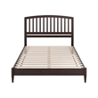 Quincy Queen Wood Low Profile Platform Bed in Espresso