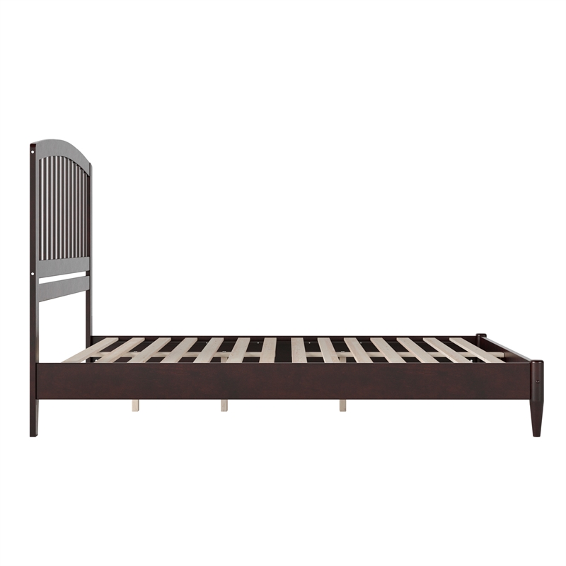 Quincy Queen Wood Low Profile Platform Bed in Espresso