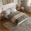 Quincy Queen Wood Low Profile Platform Bed in White