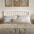 Quincy Queen Wood Low Profile Platform Bed in White