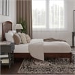 Quincy Queen Wood Low Profile Platform Bed in Walnut