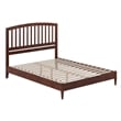 Quincy Queen Wood Low Profile Platform Bed in Walnut