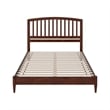 Quincy Queen Wood Low Profile Platform Bed in Walnut