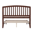 Quincy Queen Wood Low Profile Platform Bed in Walnut