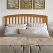 Quincy Queen Wood Low Profile Platform Bed in Light Toffee