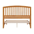 Quincy Queen Wood Low Profile Platform Bed in Light Toffee