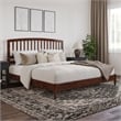 Quincy King Wood Low Profile Platform Bed in Walnut