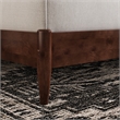 Quincy King Wood Low Profile Platform Bed in Walnut
