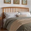 Quincy King Wood Low Profile Platform Bed in Light Toffee