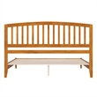 Quincy King Wood Low Profile Platform Bed in Light Toffee