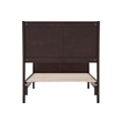 Valencia Twin XL Wood Low Profile Platform Bed w/ Matching Footboard in Espresso