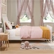 Valencia Twin Wood Low Profile Sleigh Platform Bed w/Matching Footboard in White