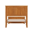 Naples Twin Low Profile Platform Bed with Matching Footboard in Light Toffee