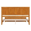 Naples King Low Profile Platform Bed with Matching Footboard in Light Toffee