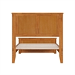Charlotte Twin XL Low Profile Platform Bed w/Matching Footboard in Light Toffee