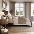Charlotte Queen Low Profile Platform Bed with Matching Footboard in Espresso