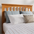 Becket Twin XL Wood Low Profile Platform Bed in Light Toffee