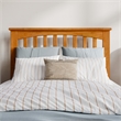 Becket Twin XL Wood Low Profile Platform Bed in Light Toffee