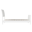 Valencia Twin XL Low Profile Wood Platform Bed with Matching Footboard in White