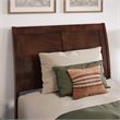 Valencia Twin XL Low Profile Wood Platform Bed with Matching Footboard in Walnut