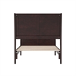 Valencia Twin Low Profile Wood Platform Bed with Matching Footboard in Espresso
