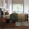 Valencia Full Low Profile Wood Platform Bed with Matching Footboard in Espresso