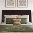 Valencia Full Low Profile Wood Platform Bed with Matching Footboard in Espresso