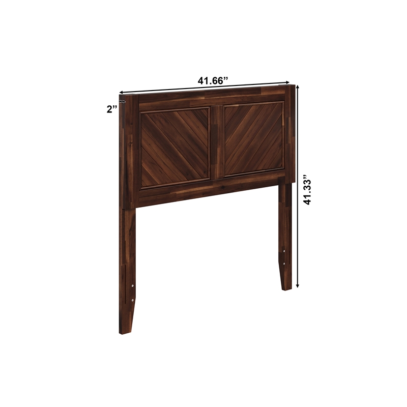 Canyon Twin Wood Headboard in Barnwood