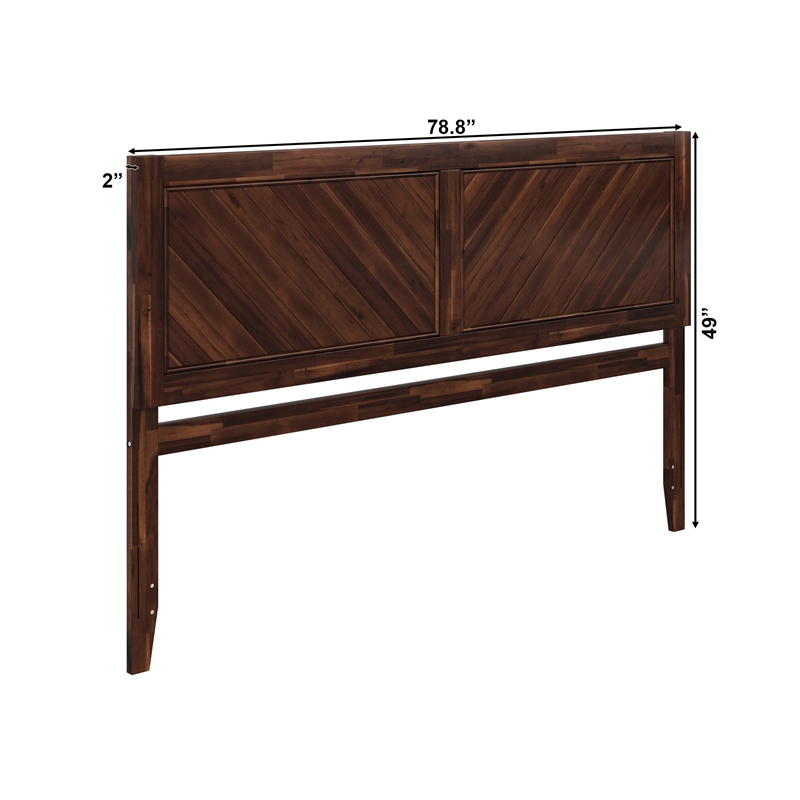 Canyon King Wood Headboard in Barnwood