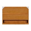 Northfield Queen Solid Wood Murphy Bed Chest with Mattress in Light Toffee