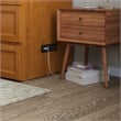 Northfield Queen Solid Wood Murphy Bed Chest with Mattress in Light Toffee