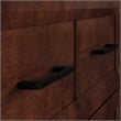 Santa Fe Twin Wood Murphy Bed Chest with Mattress & Built-in Charger in Walnut
