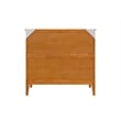 Santa Fe Twin Wood Murphy Bed Chest wMattress & Built-in Charger in Light Toffee