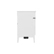 Santa Fe Full Wood Murphy Bed Chest with Mattress & Built-in Charger in White