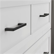 Santa Fe Full Wood Murphy Bed Chest with Mattress & Built-in Charger in White