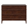 Santa Fe Full Wood Murphy Bed Chest with Mattress & Built-in Charger in Walnut
