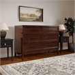 Santa Fe Full Wood Murphy Bed Chest with Mattress & Built-in Charger in Walnut